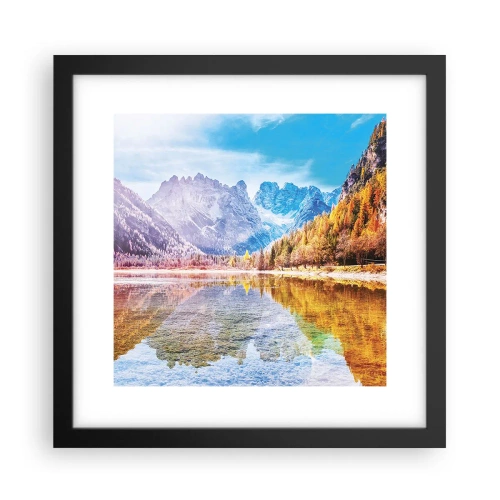 Poszter fehér keretben - És már ősz van a hegyekben - 30x30 cm