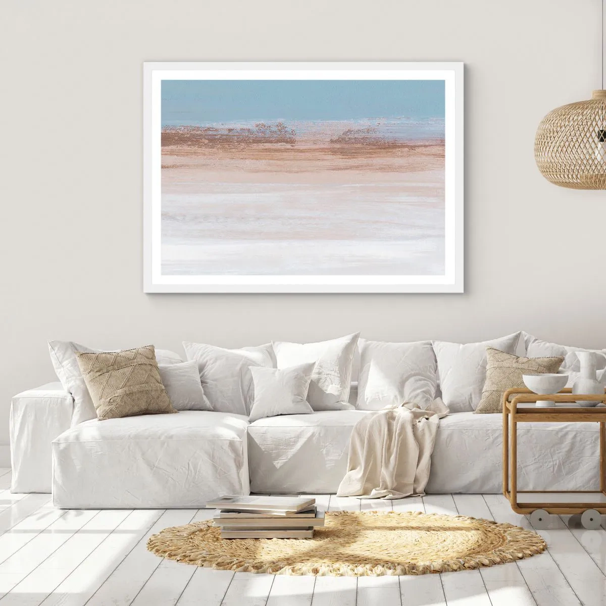 Poszter fekete keretben - Többértelmű tájkép - 70x50 cm