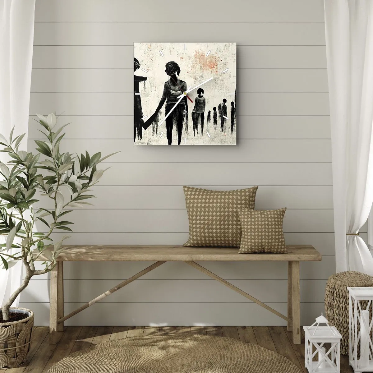 Falióra, Óra - A magány ellen - 40x40 cm