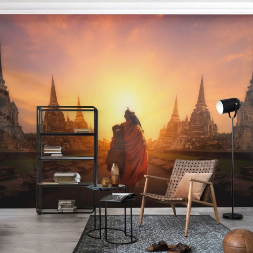 Öntapadós Fotótapéta Deluxe Sticker - Nyugalomban a végtelenségen át - Thaiföld, buddhizmus, Templom - 500x350 cm
