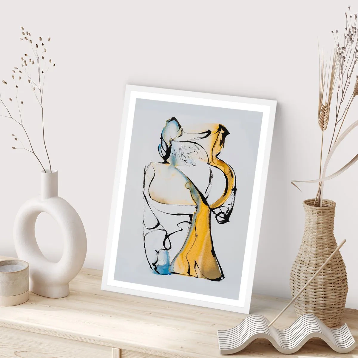 Poszter fekete keretben - Üveg absztrakció - 70x100 cm