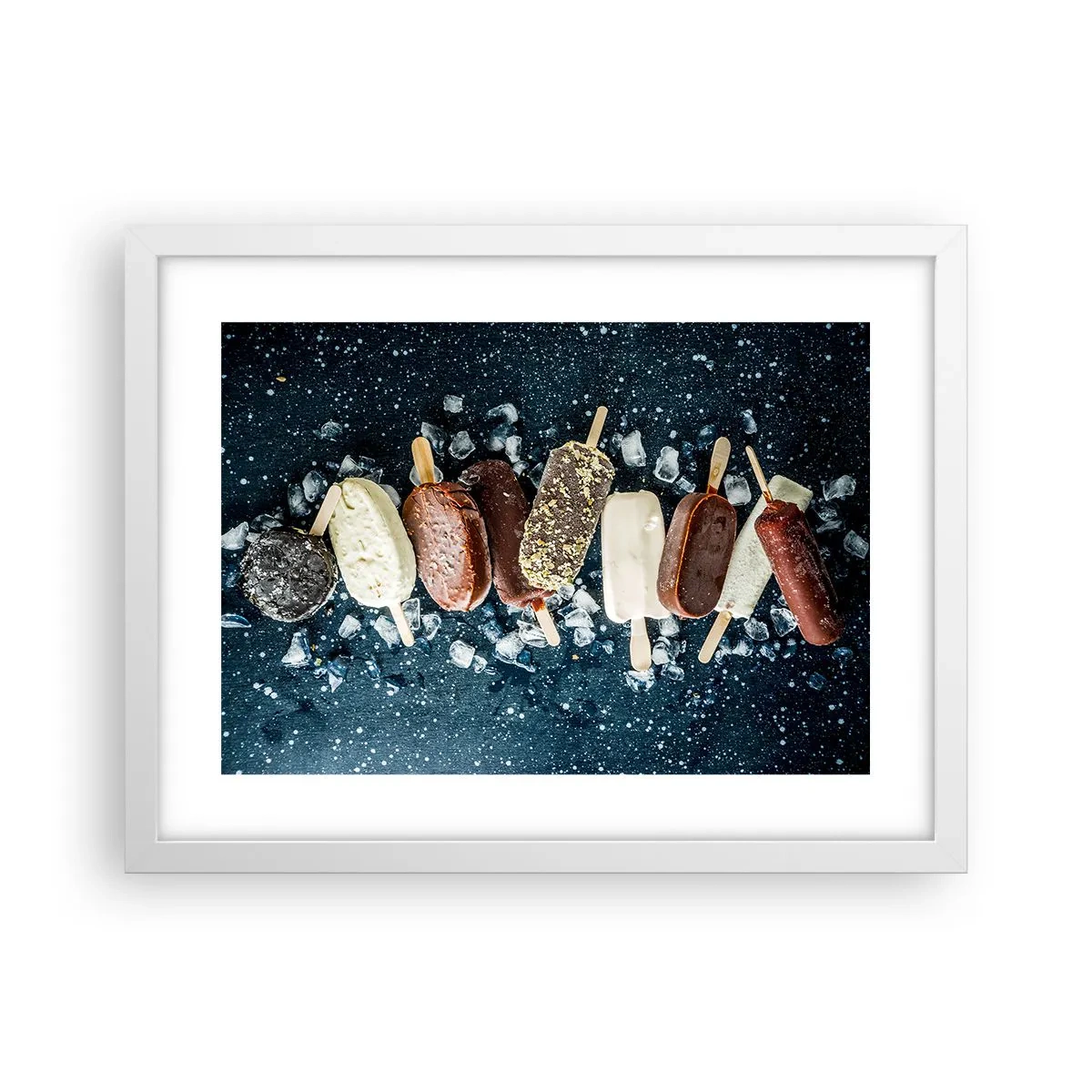 Poszter fekete keretben - A forró nyár íze - 40x30 cm