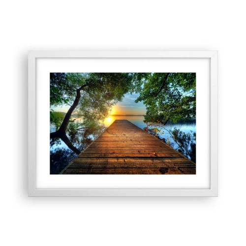 Poszter fekete keretben - Ne siess, ülj le - 40x30 cm