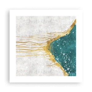 Poszter - Aranyló dagály - 40x40 cm