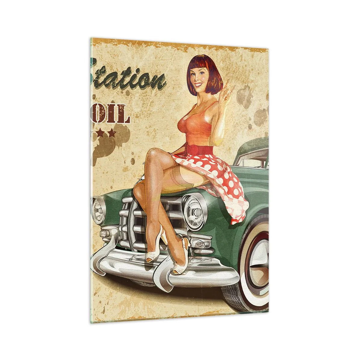 Üveg kép - A csodálatos 40-es évek. - 50x70 cm