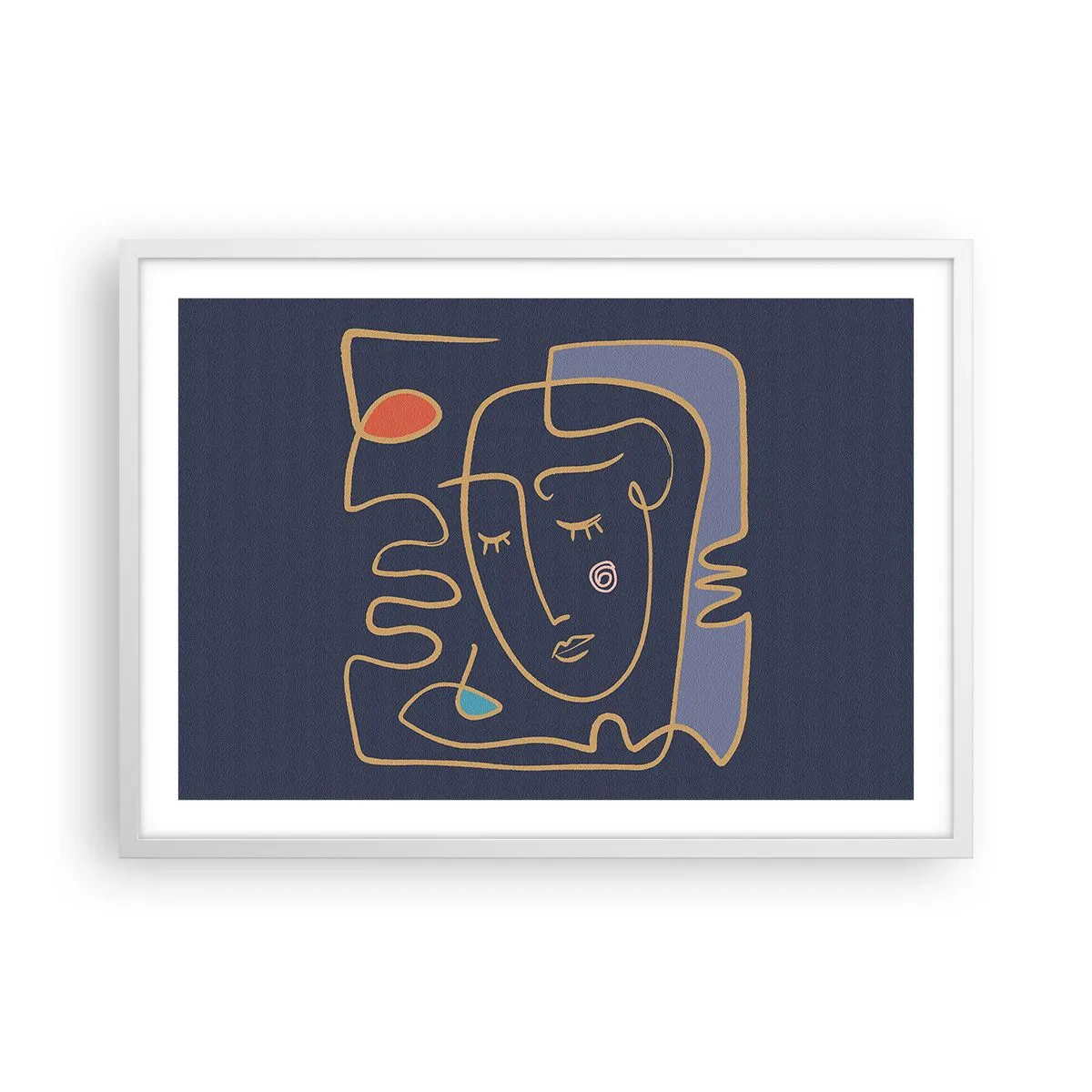 Poszter fekete keretben - Álmodozásban - 70x50 cm