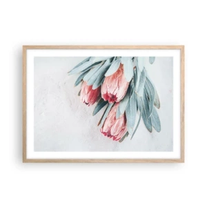 Poszter világos tölgy keretben - Szégyellve saját szépségüket - 70x50 cm