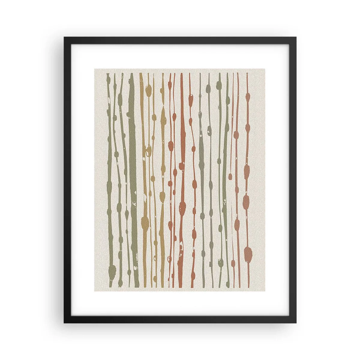 Poszter fehér keretben - Zenei színjegyzetelés - 40x50 cm