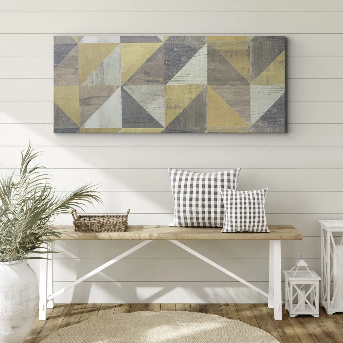 Vászonkép - A háromszög szögében - 100x40 cm