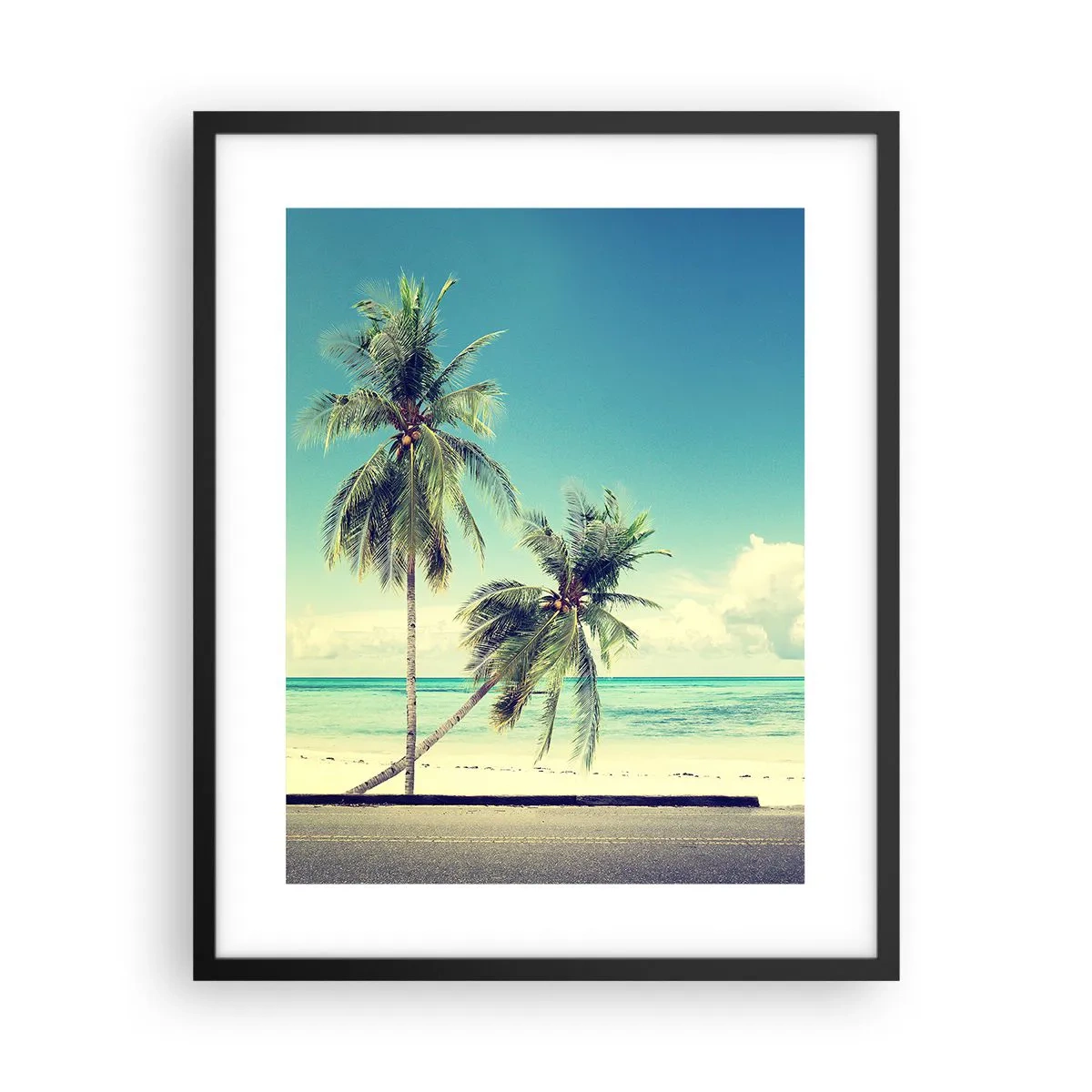 Poszter fehér keretben - Ideje elkezdeni a nyaralást - 40x50 cm