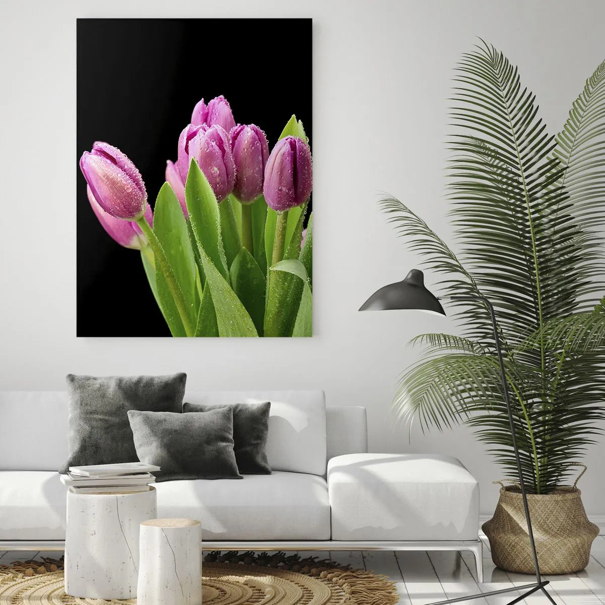 Üveg kép - Lila tavaszi öröm - 50x70 cm