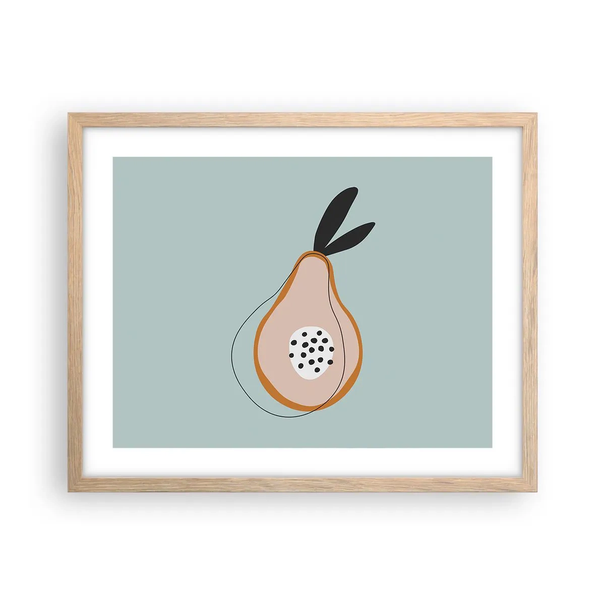 Poszter világos tölgy keretben - Behatolás a dolgok természetébe - 50x40 cm