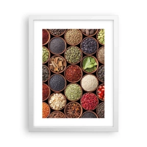 Poszter fekete keretben - A világ összes íze - 30x40 cm