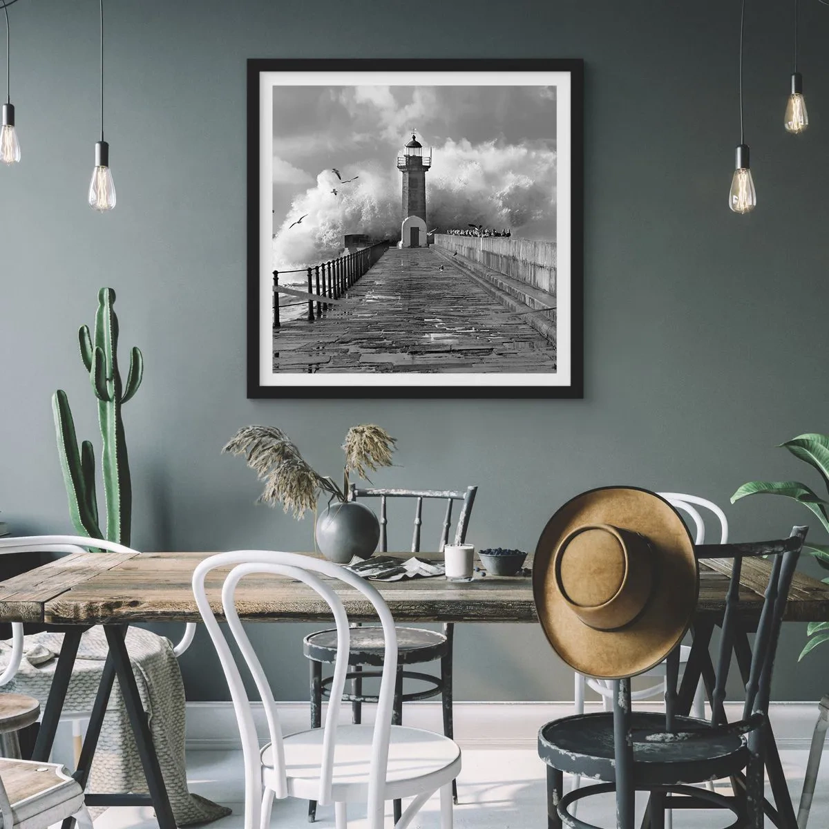 Poszter fehér keretben - Rettenthetetlen - 60x60 cm