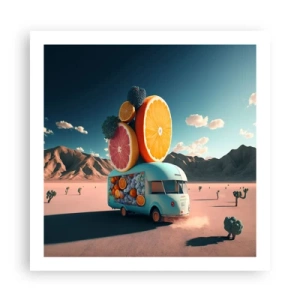 Poszter - A nyaralás íze - 60x60 cm