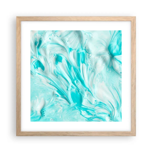 Poszter világos tölgy keretben - Örökké együtt - 40x40 cm