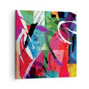 Vászonkép - Gyorsan, élénken és ugrálva - 50x50 cm