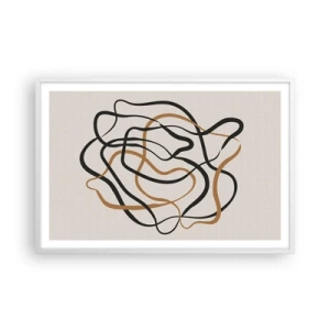 Poszter fekete keretben - Minden összezavarodott - 91x61 cm