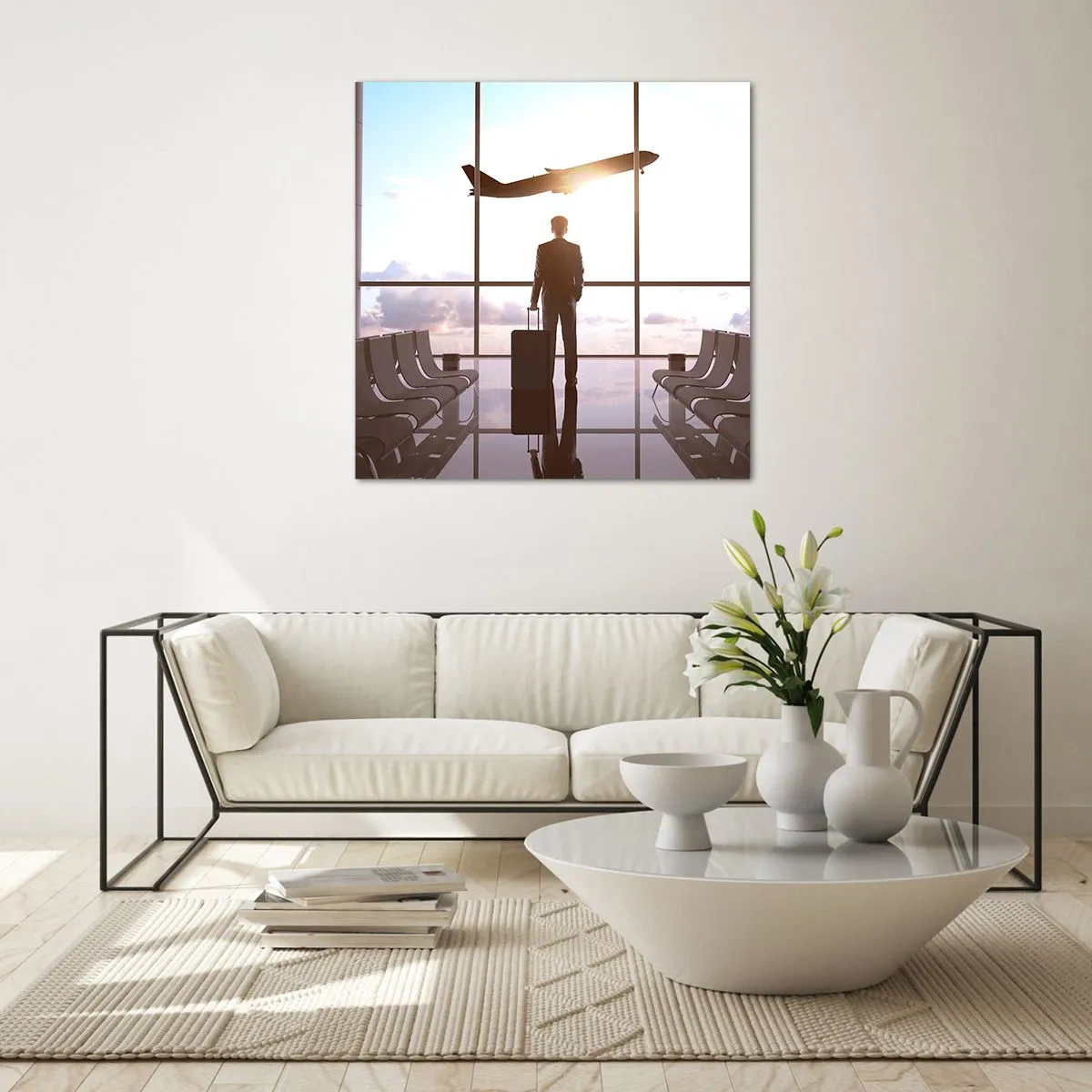 Üveg kép - Van időd, lassíts - 70x70 cm