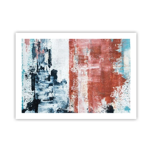 Poszter - Fele-fele absztrakt - 70x50 cm