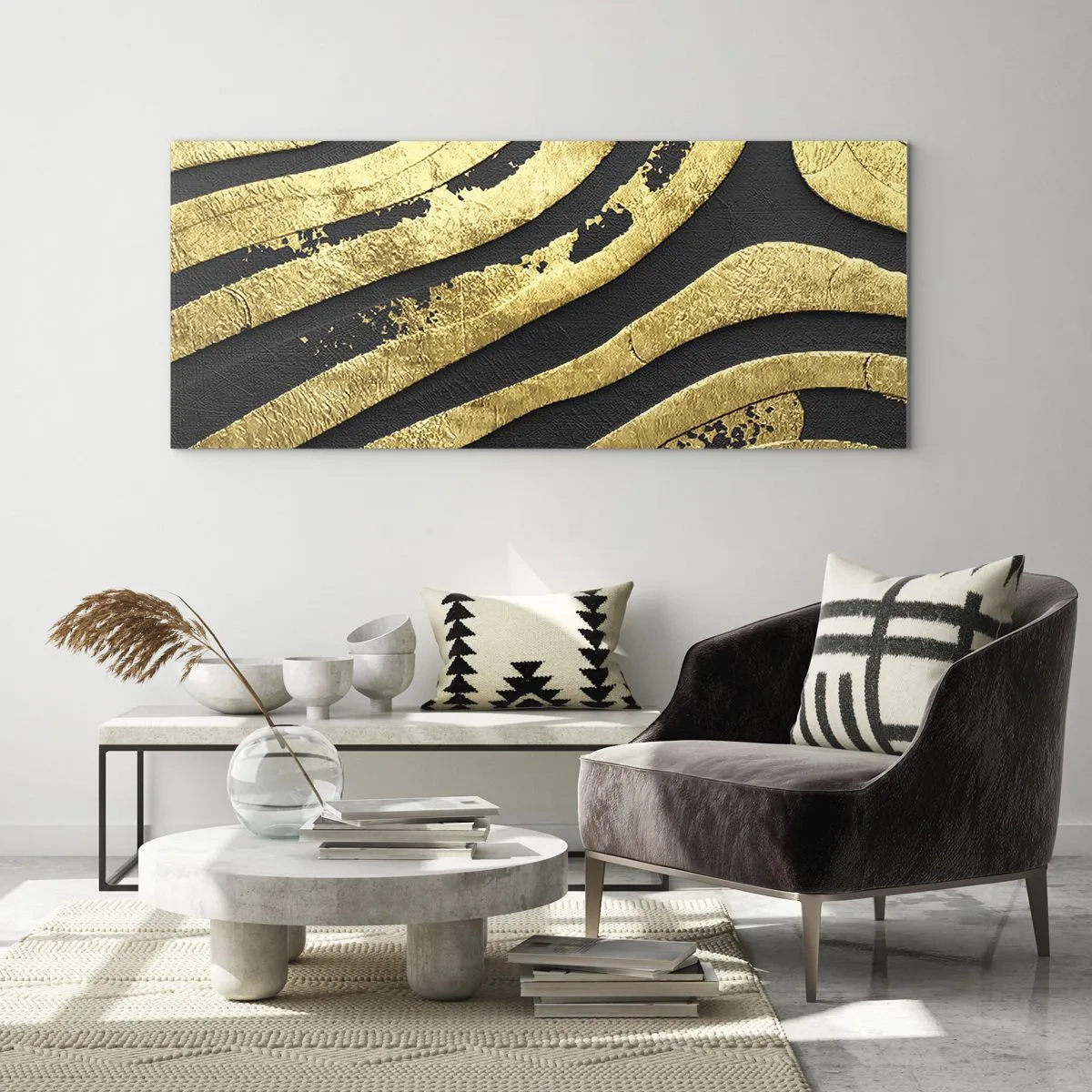 Üveg kép - Minden folyik - 100x40 cm