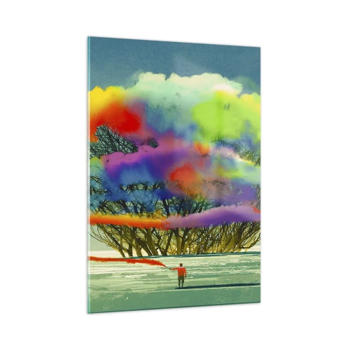 Üveg kép - Keltsd életre ezt a világot - 50x70 cm