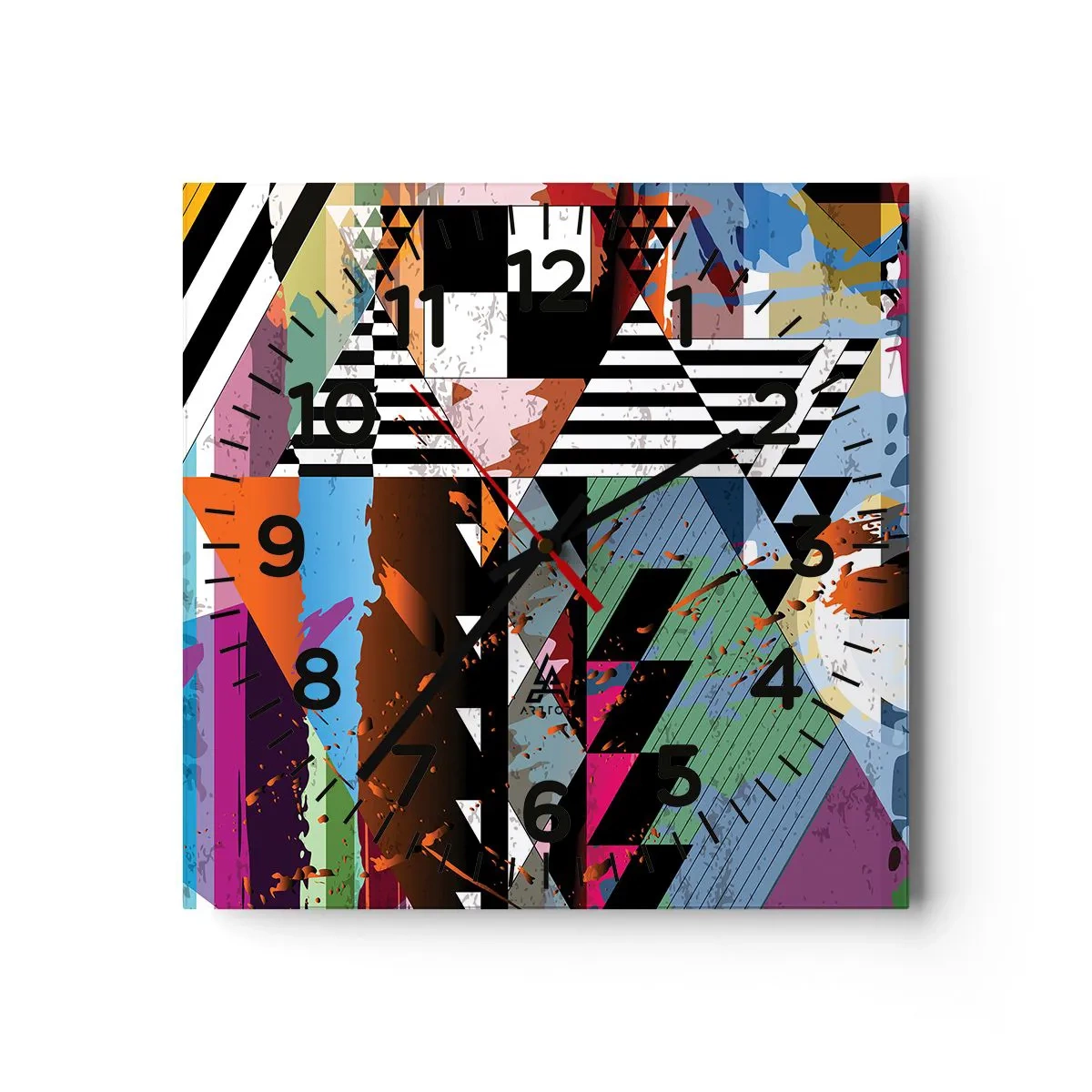 Falióra, Óra - Geometrikus és organikus - 30x30 cm