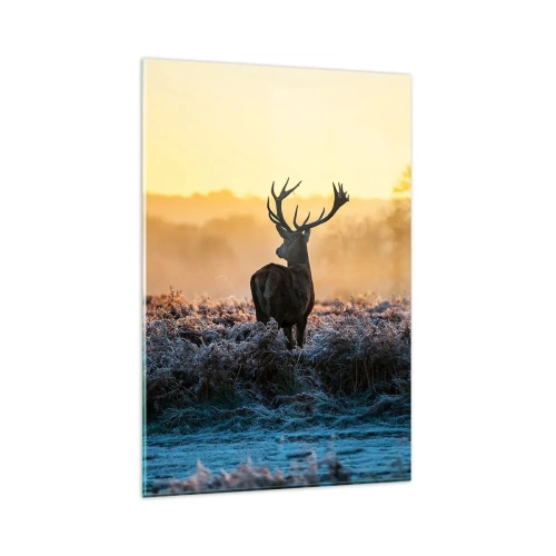 Üveg kép - Megkoronázott a birtokán - 80x120 cm