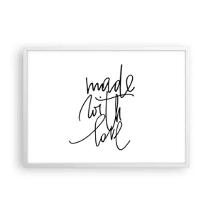 Poszter fekete keretben - A legjobb márka - 70x50 cm