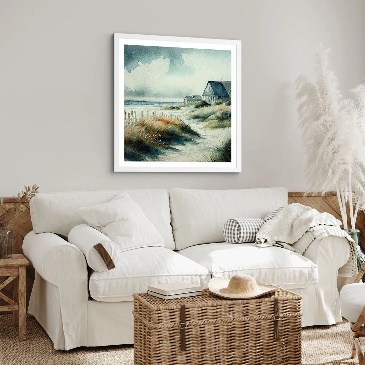 Poszter fekete keretben - Távol a nyüzsgéstől  - 60x60 cm