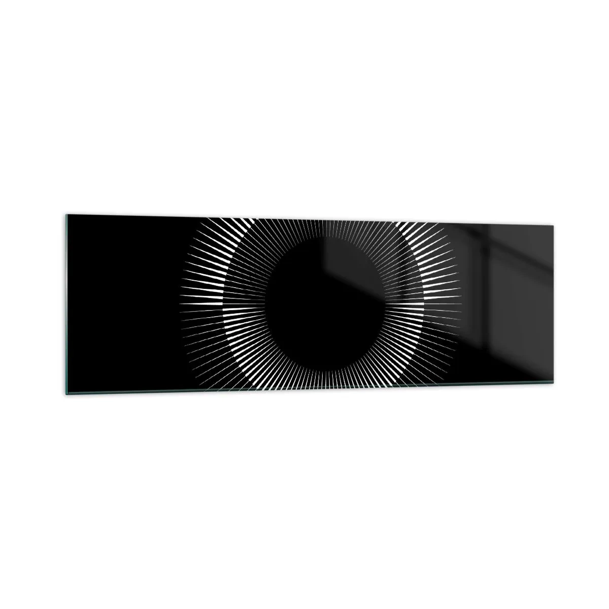 Üveg kép - Fekete Nap - 160x50 cm