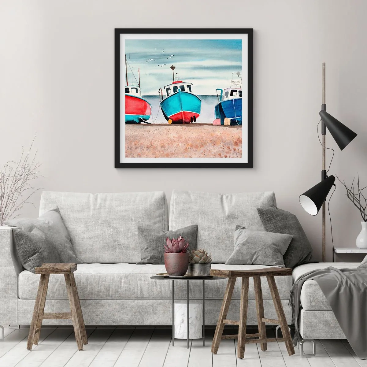 Poszter fehér keretben - Fogásra készen - 60x60 cm