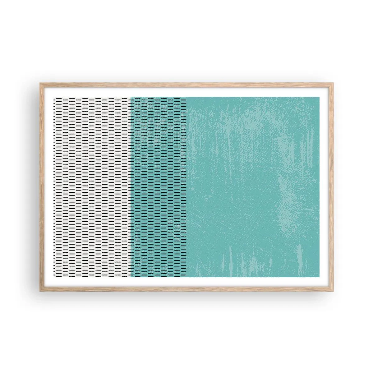 Poszter világos tölgy keretben - Kiegyensúlyozott kompozíció - 100x70 cm