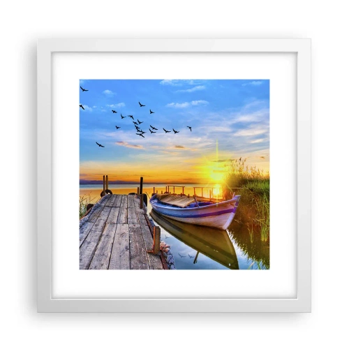 Poszter fekete keretben - Viszlát holnapig - 30x30 cm