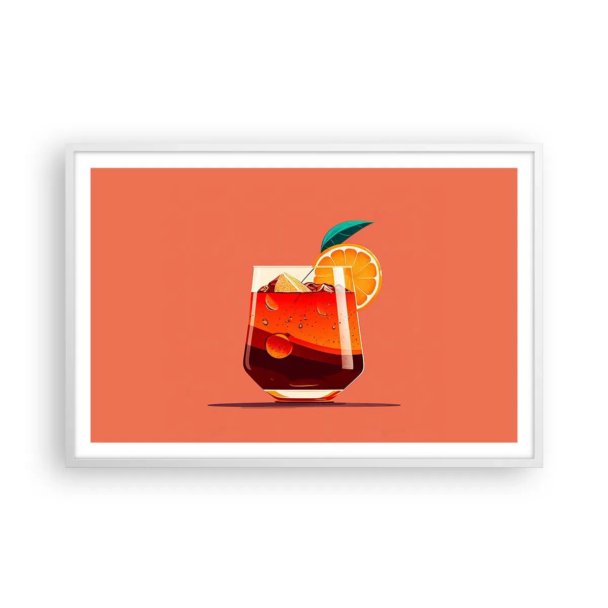 Poszter fekete keretben - Nyári felfrissülés - 91x61 cm