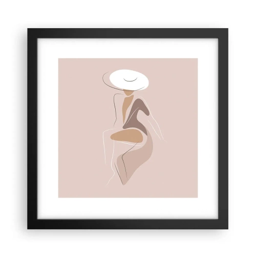 Poszter fehér keretben - Egy hölgynek lenni - 30x30 cm