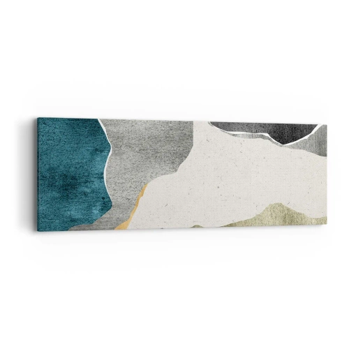 Vászonkép - Mozaik kompozíció aranyszállal - 90x30 cm