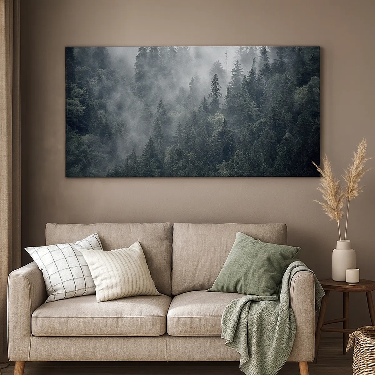 Vászonkép - Erdei hajnal - 30x30 cm