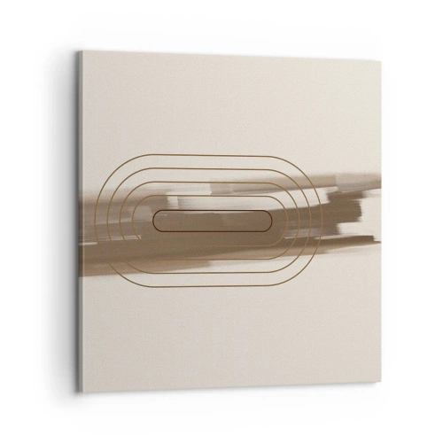 Vászonkép - Szürke fuvallat - 60x60 cm