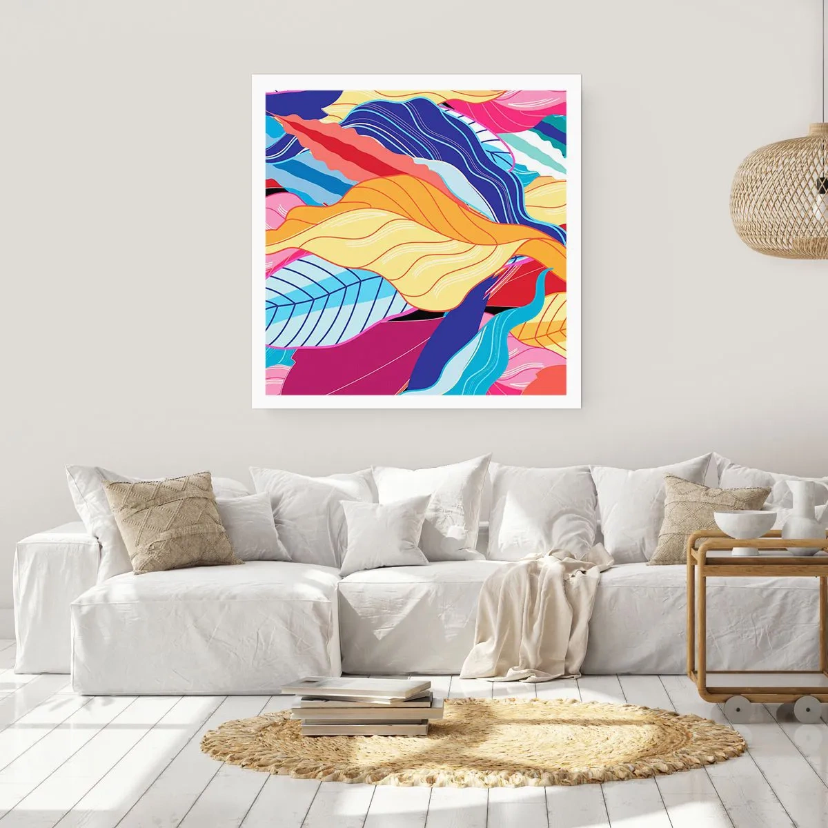 Poszter - Színes rendetlenség - 60x60 cm