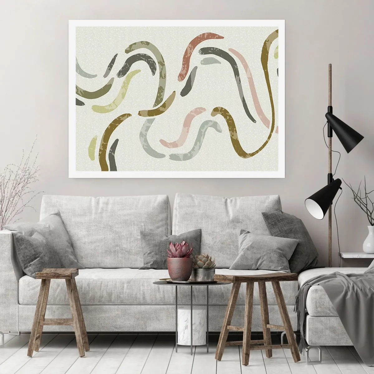 Poszter - Az absztrakció vidám tánca - 70x50 cm