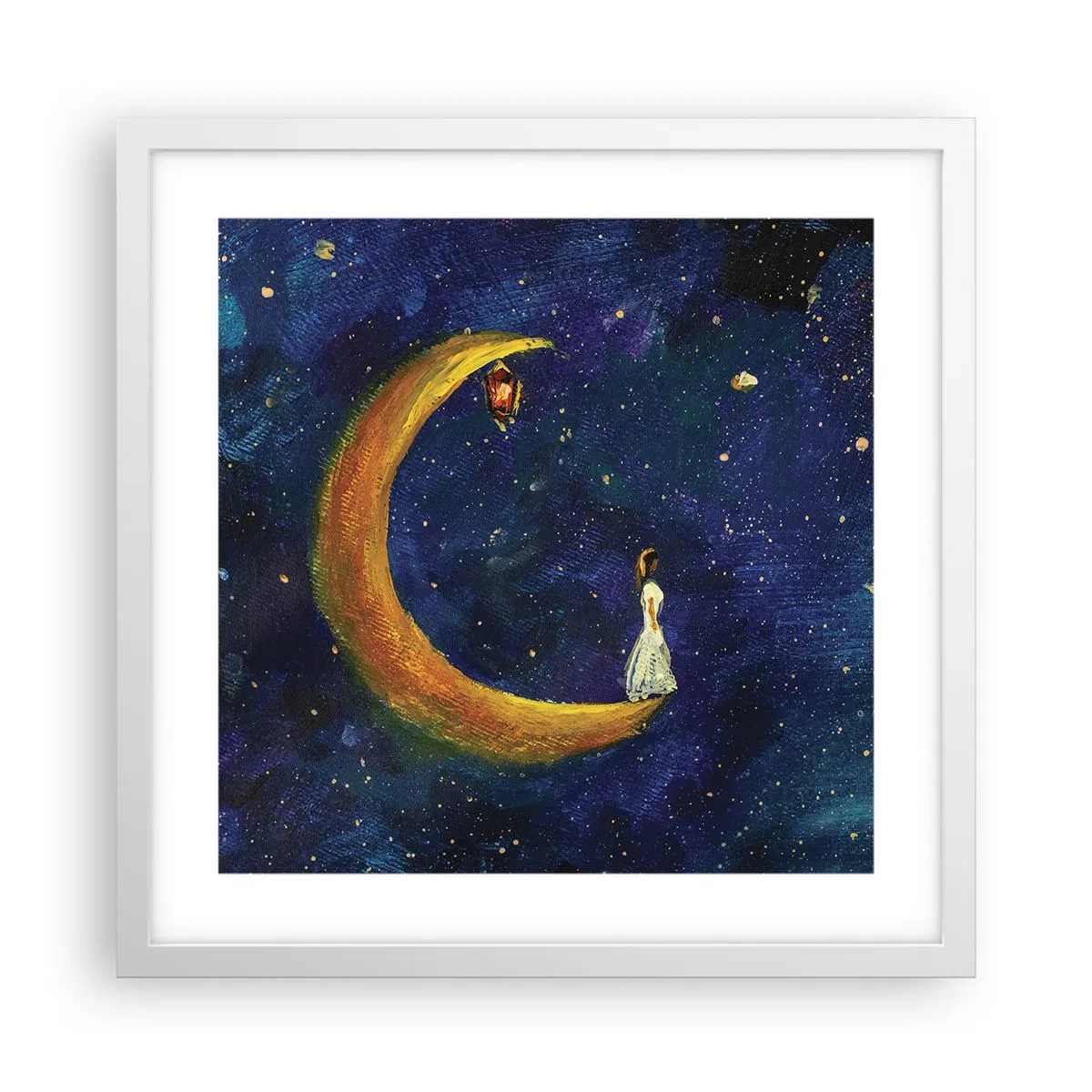 Poszter fekete keretben - A világ hívása - 40x40 cm