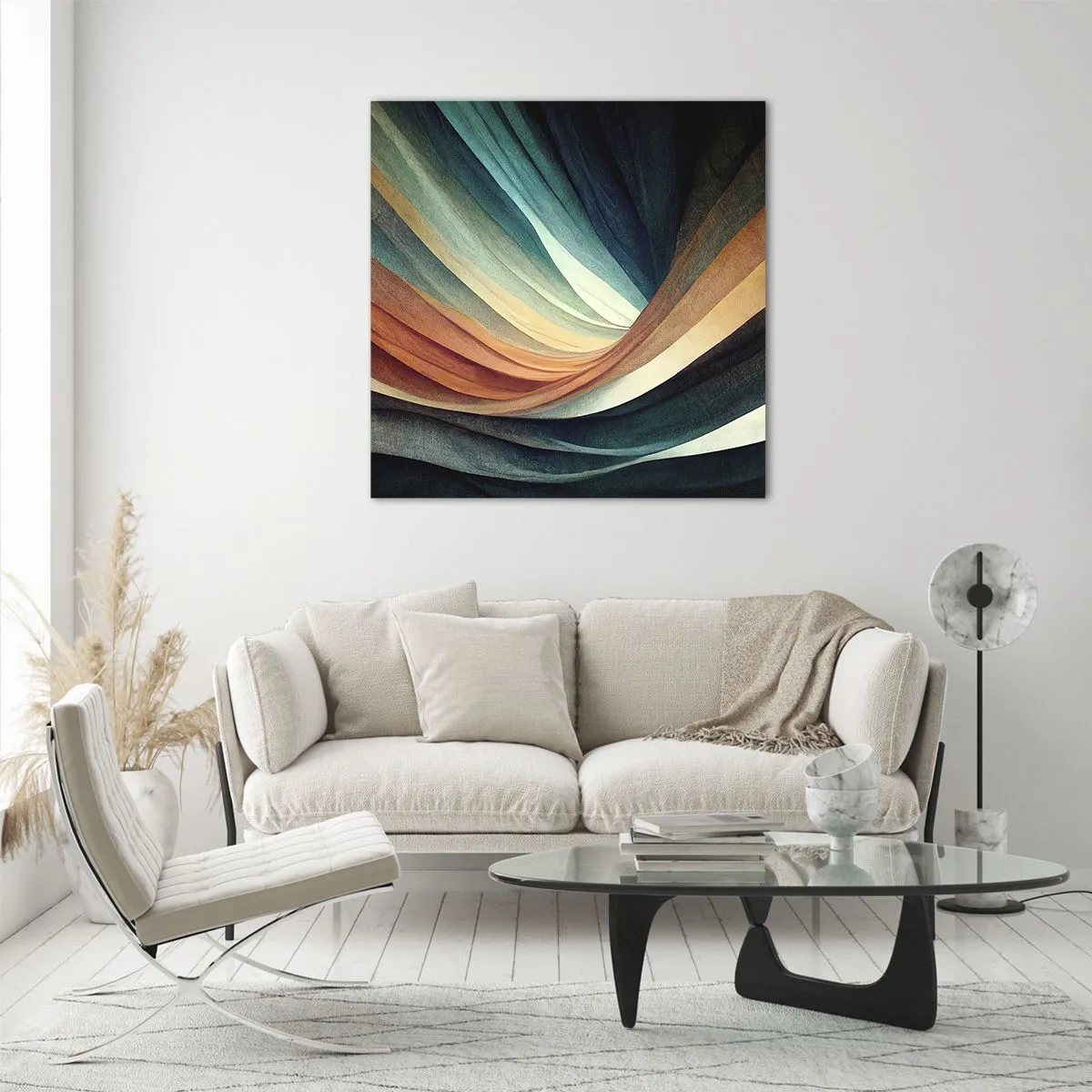 Üveg kép - Színekből szőtt - 60x60 cm