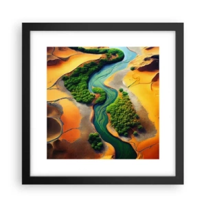 Poszter fehér keretben - Életetadó folyó - 30x30 cm