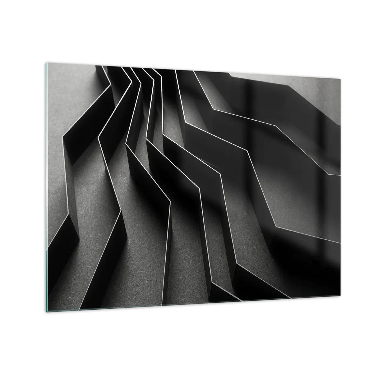Üveg kép - Térbeli rend - 70x50 cm