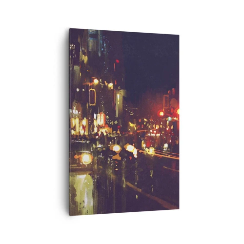 Vászonkép - Elmerült az éjszakai fényben - 80x120 cm