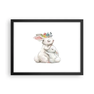 Poszter fehér keretben - Nincs olyan, mint anyánál - 40x30 cm