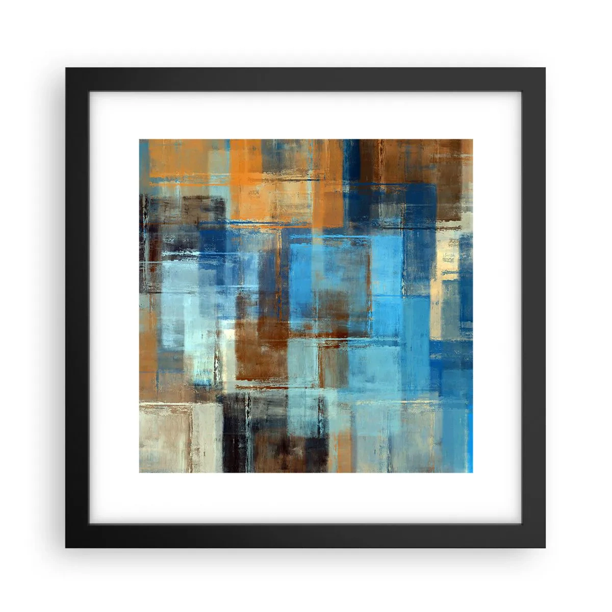Poszter fehér keretben - A kék fátyolon keresztül - 30x30 cm
