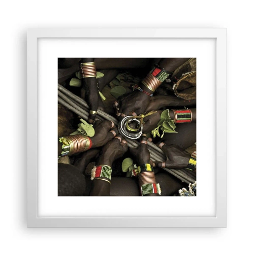 Poszter fekete keretben - Együtt vagyunk - 30x30 cm