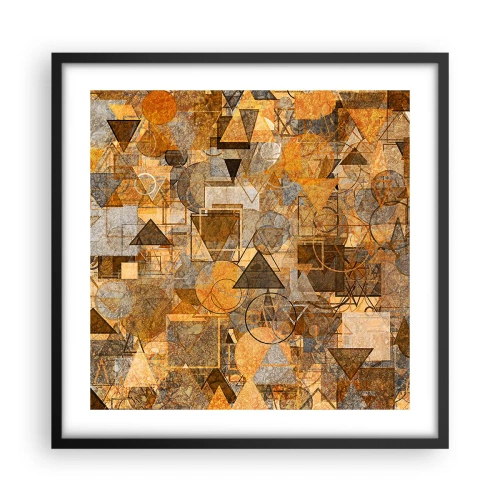 Poszter fehér keretben - Formában a világ - 50x50 cm